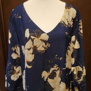 Floral Navy Dress NWT